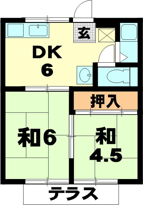 第2福満荘 間取り図