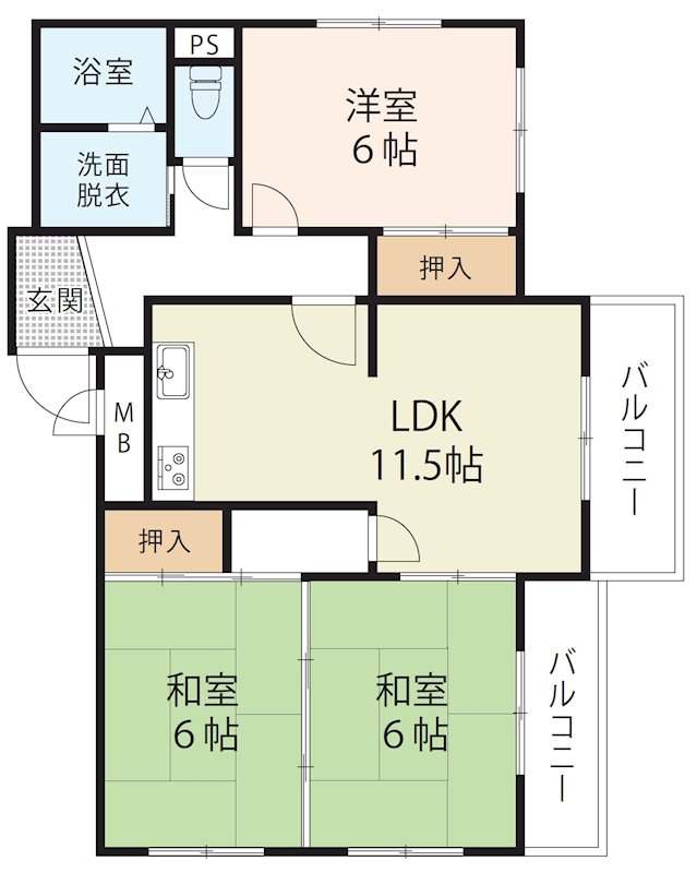 シャルム大路 間取り図