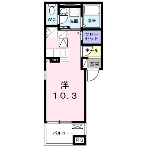 エヴィメリアＤ 101号室 間取り