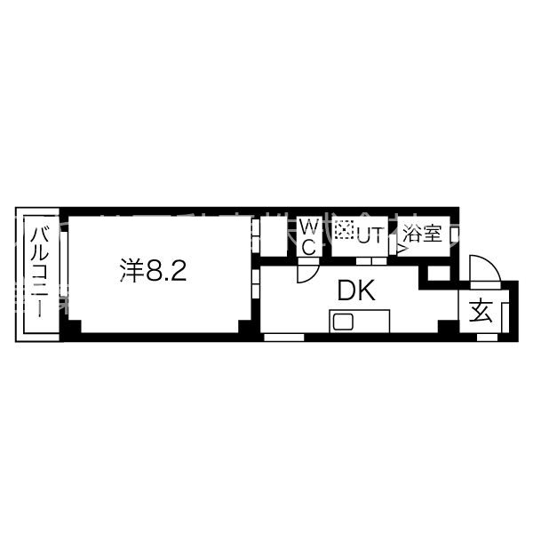 アパートメント膳所 401号室 間取り