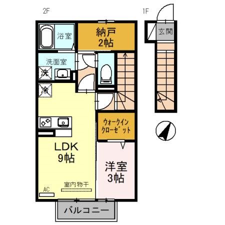 セジュールローズコート 間取り図