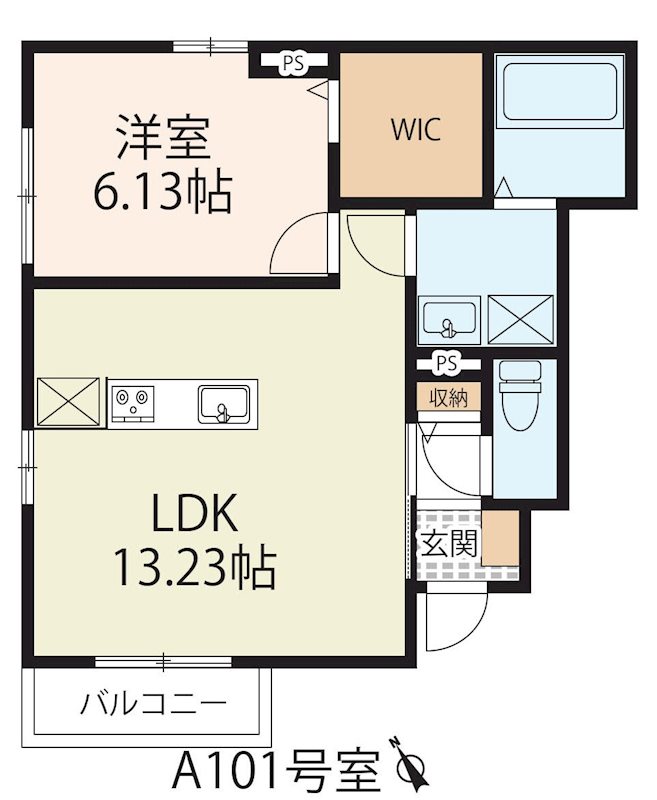 フラン瀬田　A棟 間取り図