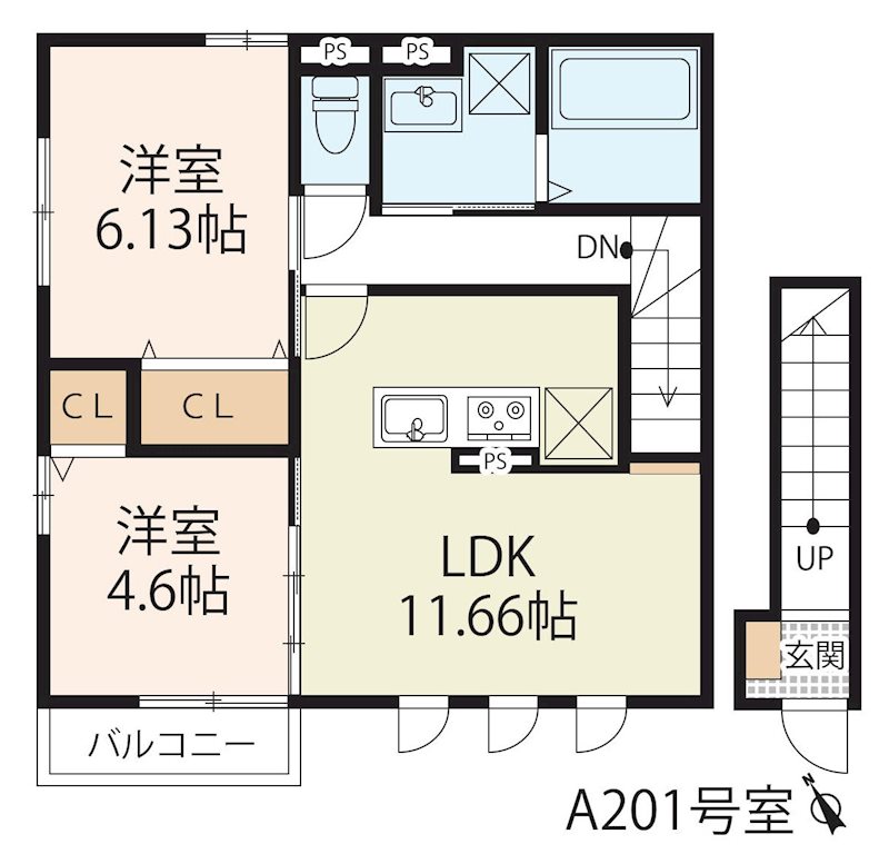 フラン瀬田　A棟 間取り図