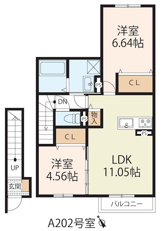 フラン瀬田　A棟 間取り図