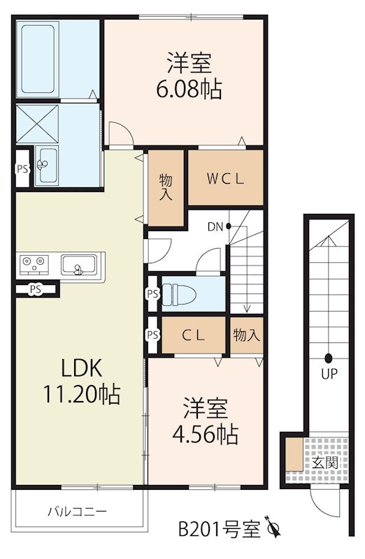 フラン瀬田　B棟 間取り図