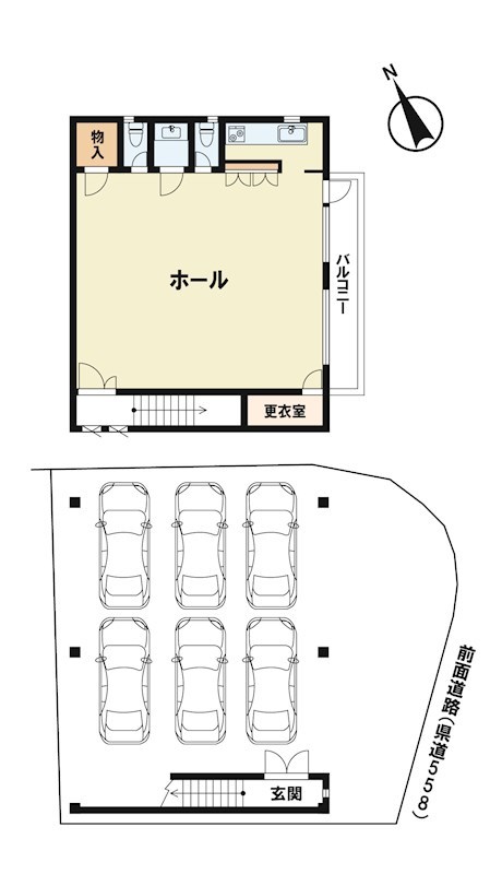 大津市際川4丁目　店舗 間取り