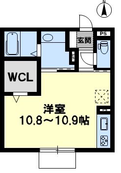 はまだ１８ 202号室 間取り