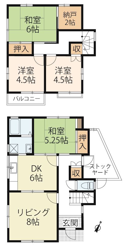 正法寺町　貸家 間取り図