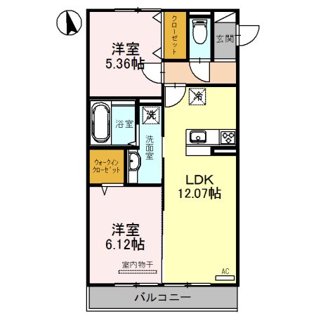 ラヴィベル栗東 間取り図