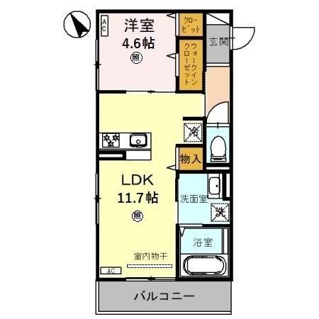 レジデンスコート栗東 間取り図