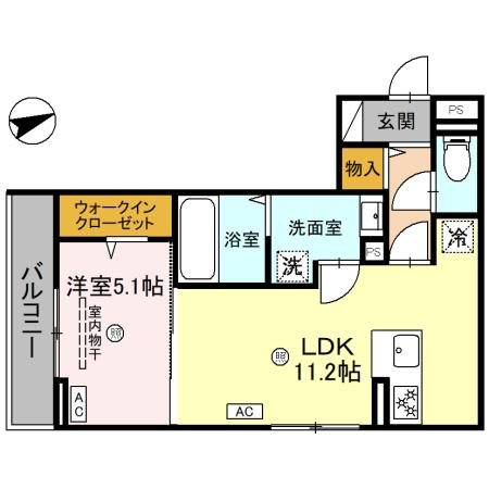 メゾンクレール安養寺 間取り図