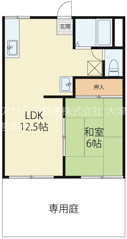 ハイツウイング膳所 間取り図