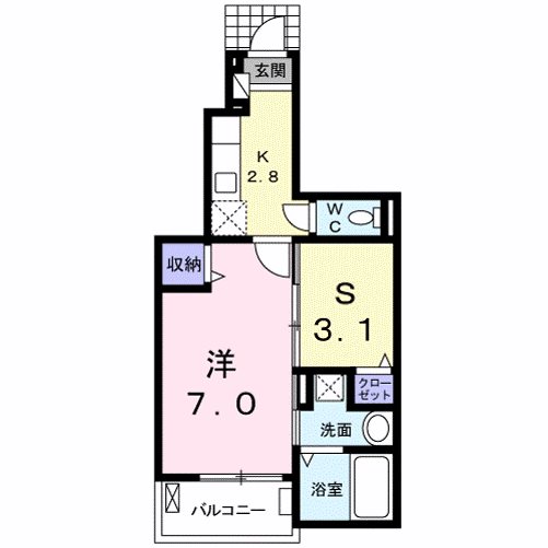 リバーサイド野洲 間取り図