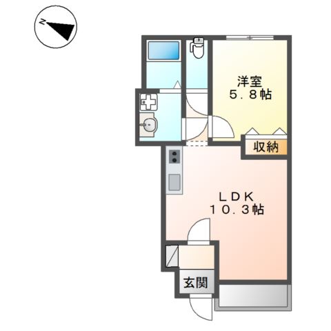 エスポワコート 間取り図