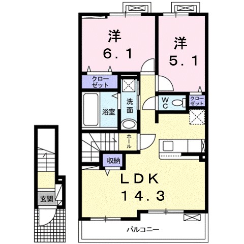 シューネスリヒト 間取り図