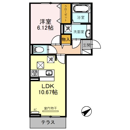 セジュールサンフィールド 間取り図