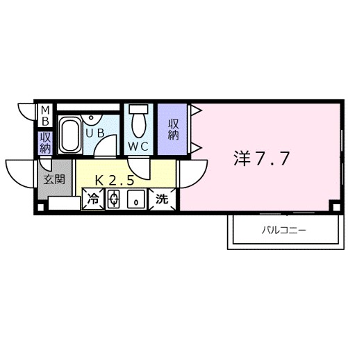 ハイツメイトク 205号室 間取り