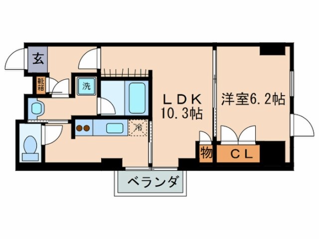 森の雫  701号室 間取り