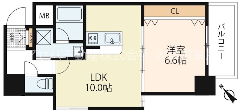 高栄京町マンション 204号室 間取り