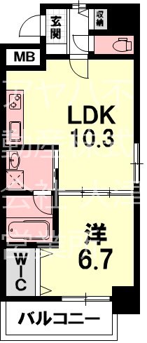 高栄京町マンション 502号室 間取り