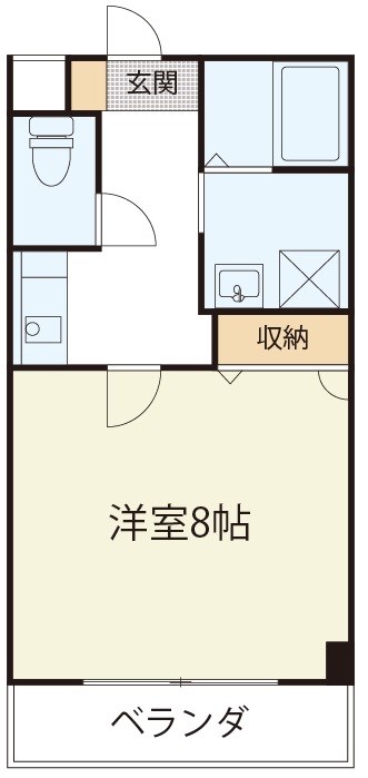 レイクパレスゼゼ    406号室 間取り