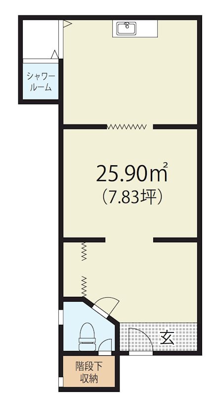 草津市平井2丁目　貸店舗 間取り図