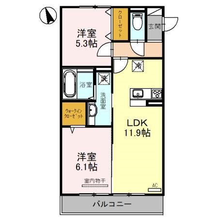 ラヴィベル栗東 間取り図