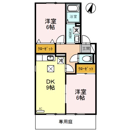 コンフォール美喜Ⅰ 間取り図