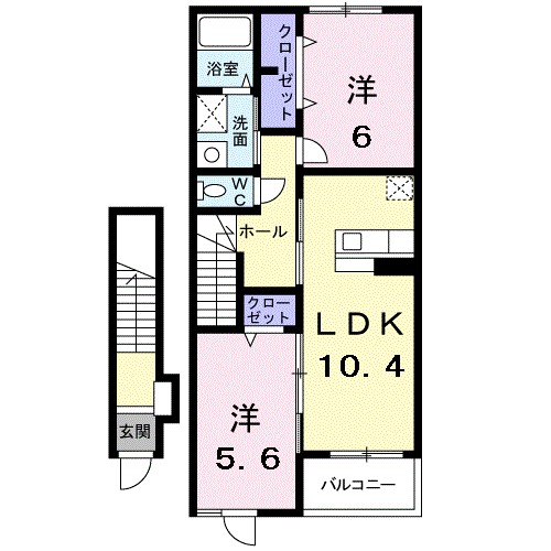 サンライズ彦根Ⅰ番館 間取り図