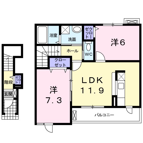 エトワールＢ 間取り図