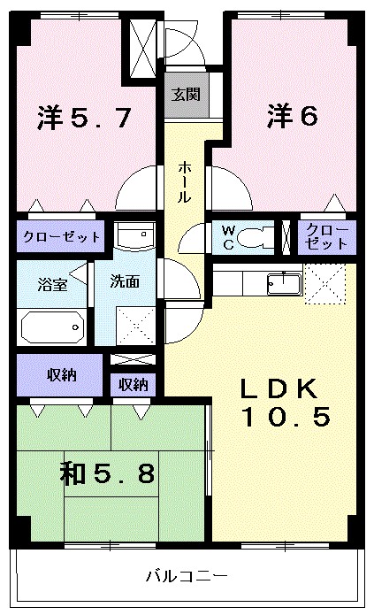 ヴィラ・ハーベスト 間取り図