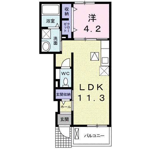 リクソーレⅤ　Ｂ 間取り図