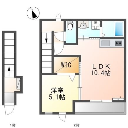 （仮）草津市上笠1丁目新築アパート 間取り図