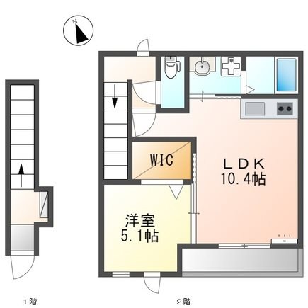 （仮）草津市上笠1丁目新築アパート 間取り図