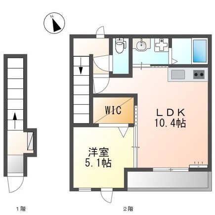 （仮）草津市上笠1丁目新築アパート 間取り図