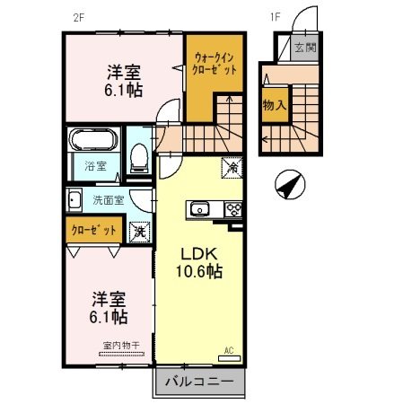 K DREAMY（ｹｲ ﾄﾞﾘｰﾐｨ）  間取り図