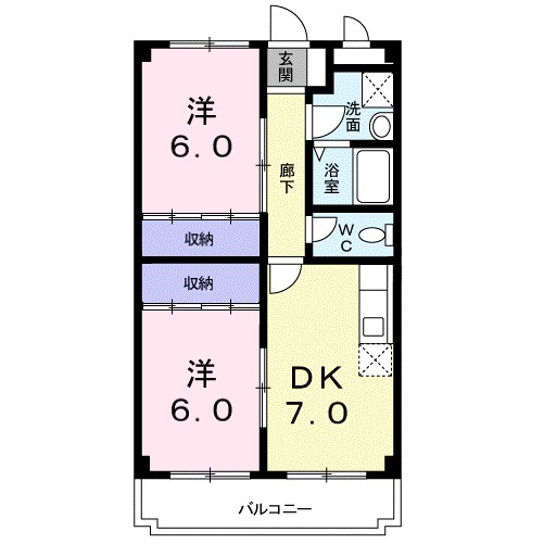 グローリ南草津 間取り図