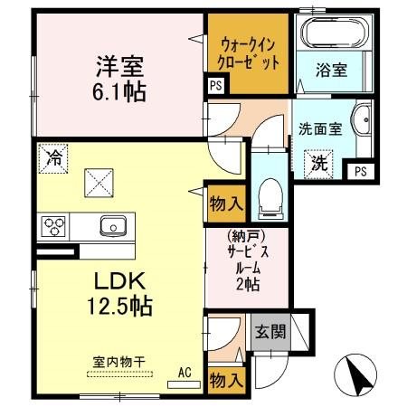 ｖｉｌｌａ 高畔（ヴィラタカデ）   間取り図