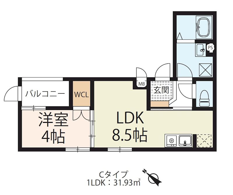 アヴァンセ瀬田 間取り図