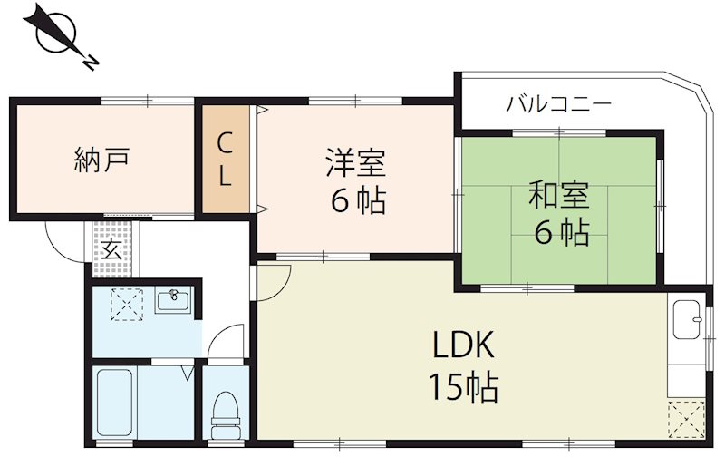 美城マンション 間取り図