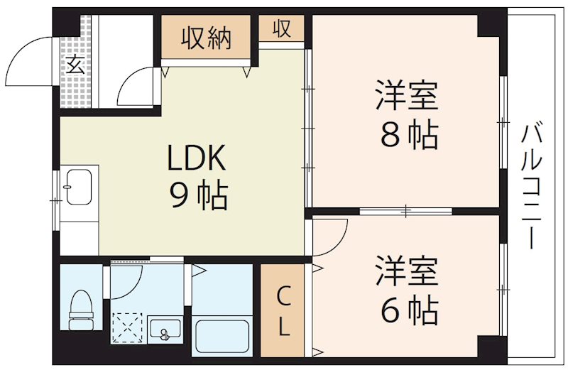 セジュール美城 間取り図