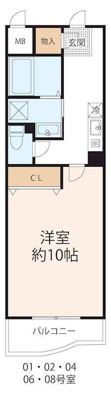 ブライト４５ 308号室 間取り