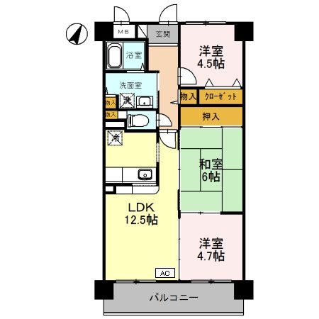 ロン・ラヴィーヌ  間取り