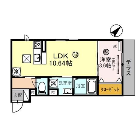Grand Estate (ｸﾞﾗﾝ ｴｽﾀｰﾃ) 間取り