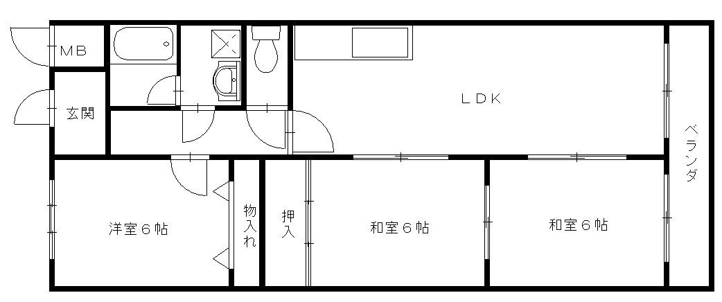 友田コーポラス 間取り