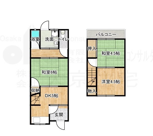 宮町1丁目貸家 間取り