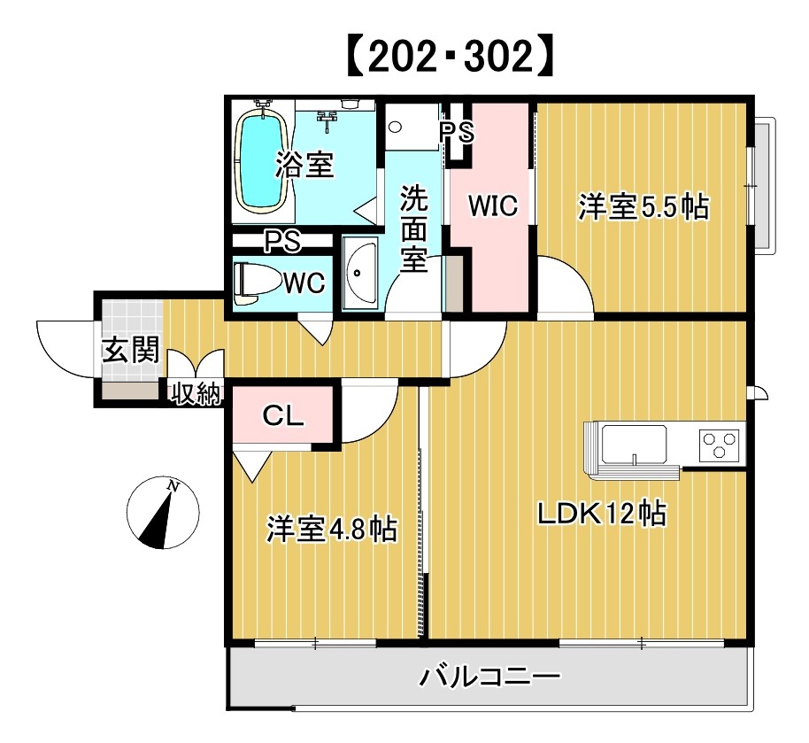 シャーメゾン綺羅 間取り