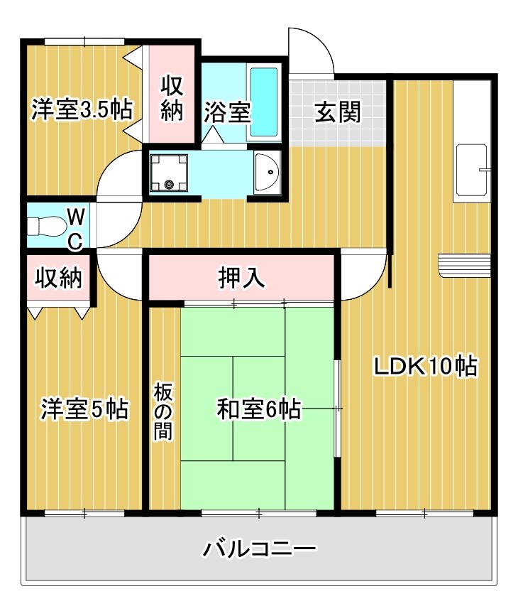アルカサール美園 間取り