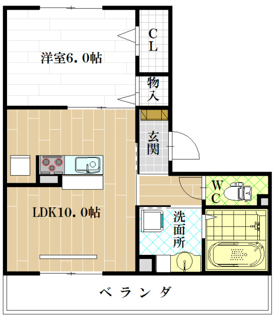 セジュール東太子 間取り