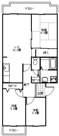 ヴィラ赤とんぼ  間取り